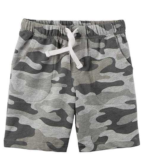 [REF02095] BB /  6M / Short / Pull-On French Terry Shorts / Grey Camo