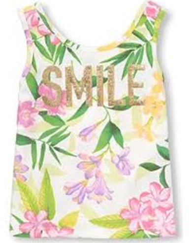 [REF02177] BG / 12M/ Racerback Casual Tank Top, Simplywht 98163 / The Children's Place