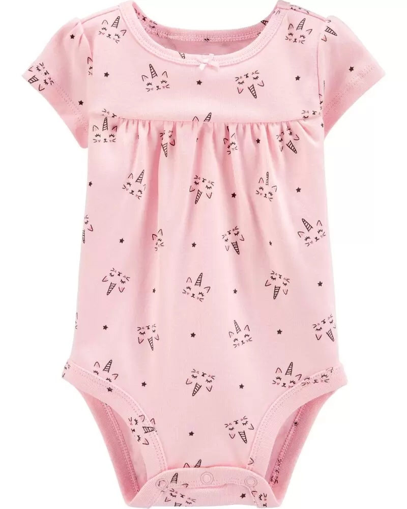 [1H729410] BG /  3M / Bodysuit / Cat Unicorn Bodysuit / Pink / Carter's