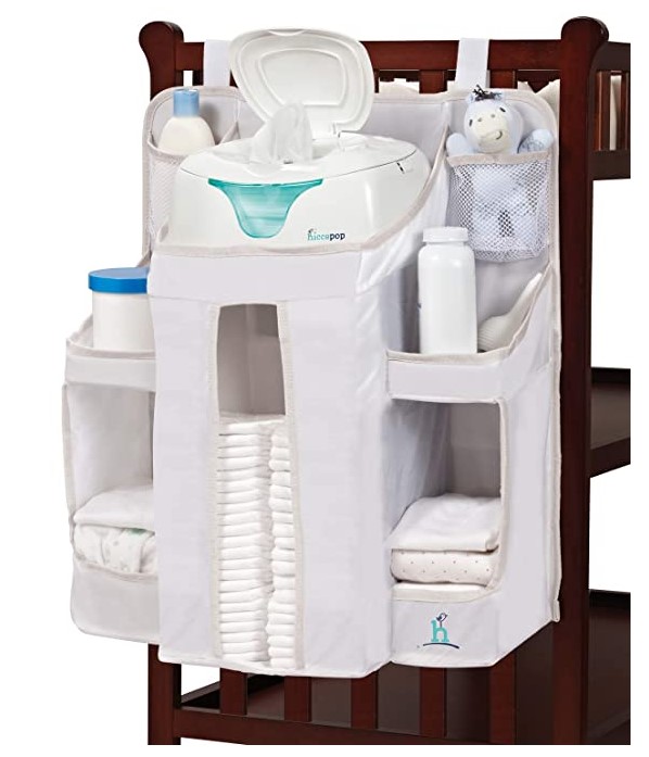 [AMA-0223] BG / ACC / Nursery Organizer / Baby Diaper Caddy / Crib, Changing Table or Wall / hiccapop
