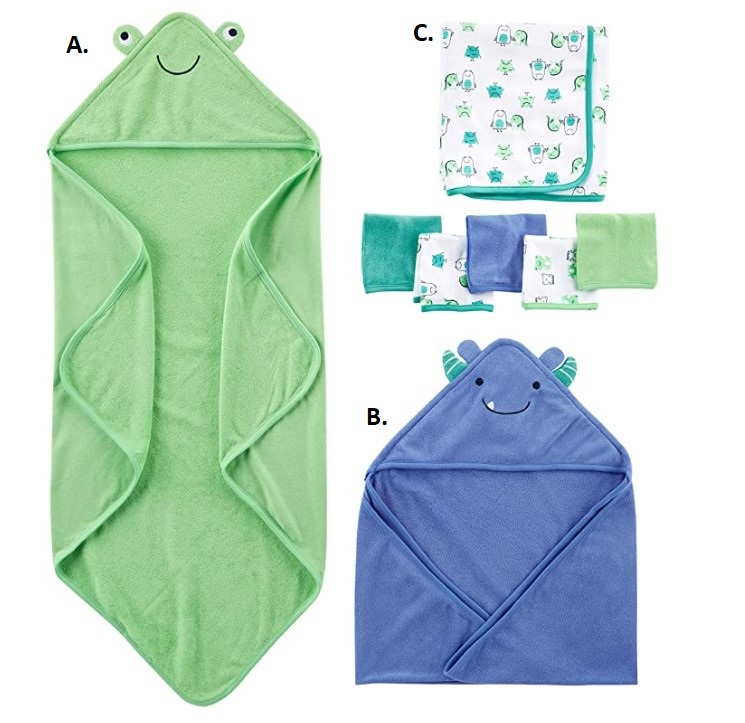BB/ Acc / Toallas / Azul/Verde / Simple Joys by Carter's / (VENTA INDIVIDUAL)