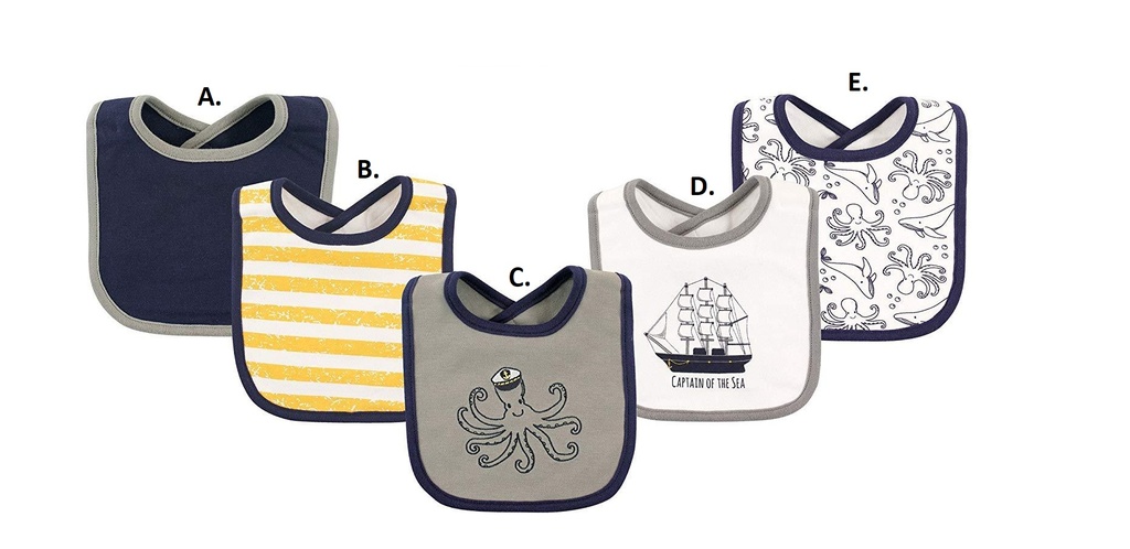 BB / Acc / Baberos de algodón / Talla única / Hudson