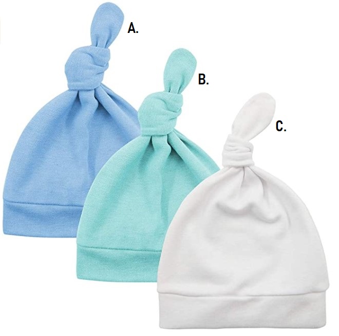 Gorros para bebés recien nacido de 0 a 6 meses / Venta Individual / REF-0399