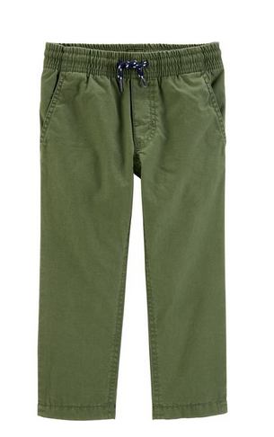 [224G724] BB /  9M / Olive  / Lined Pull-On Pants / 224G724 / Carter's