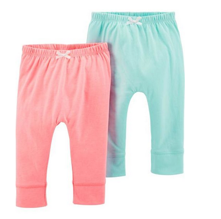 [16640110] BG /  9M / Pink/Blue  / 2-Pack Bubble Pants / 16640110 / Carter's